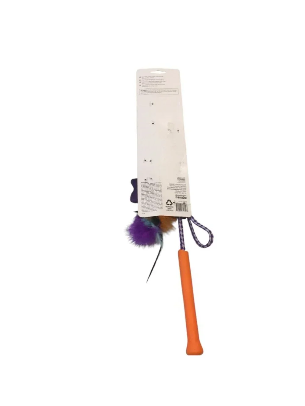 CATSTAGES Halloween BOO TAIL TEASERS Ghost Interactive Toy Orange Purple